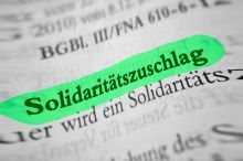 Foto: Schriftzug Solidaritätszuschlag